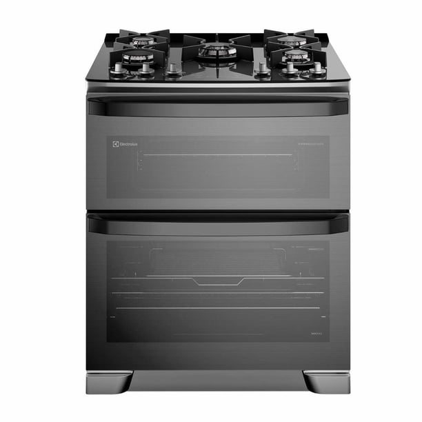 Cocina a Gas 5 Platos Doble Horno Parrillas Hierro Fundido y AirFry F5EAD