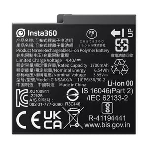 Batería De 1700Mah Para Insta360 Ace Y Ace Pro
