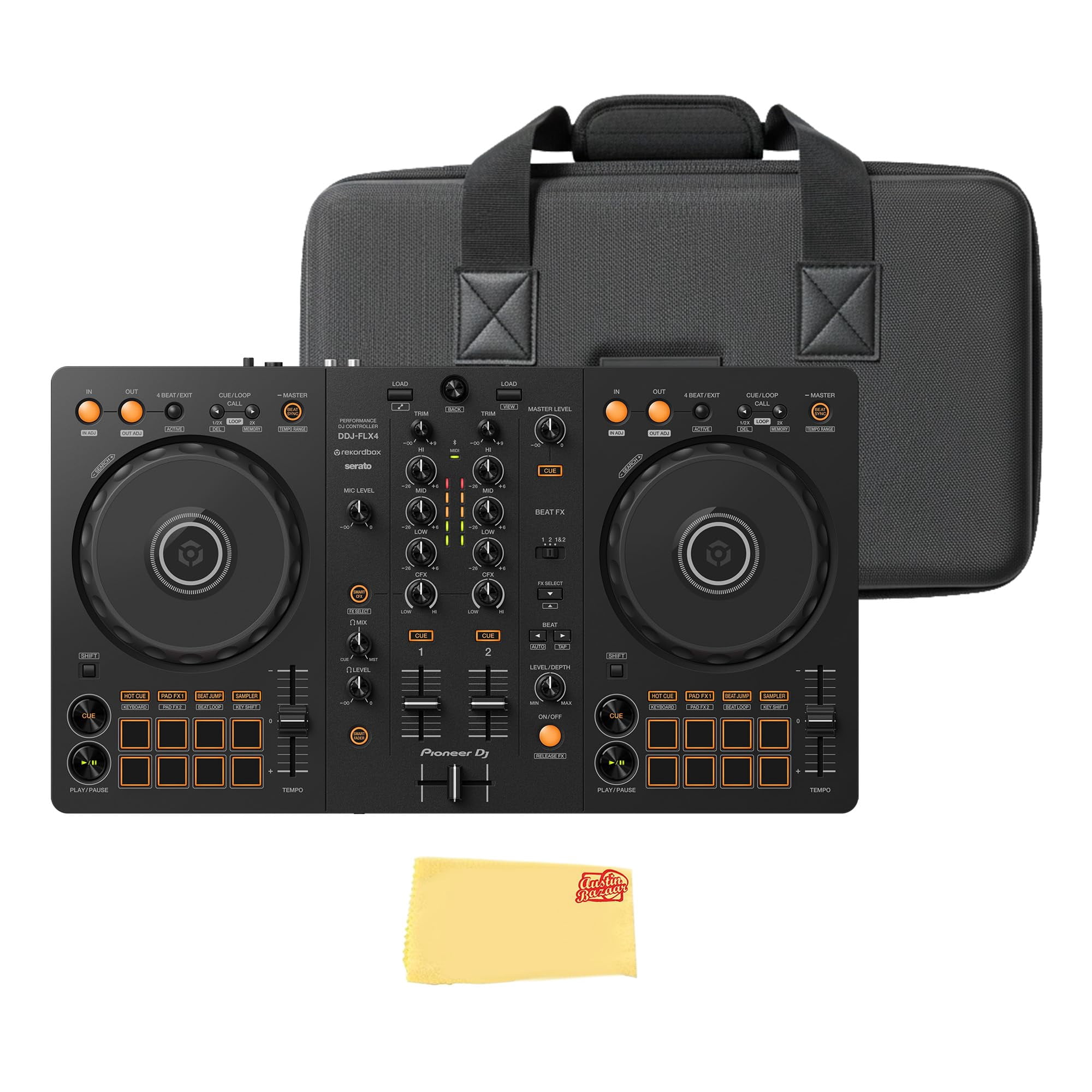 Controlador Dj Pioneer Ddj-flx4 De 2 Canales Con Accesorios - Negro