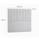 thumbnail image 1 of Respaldo 1.5 Plazas Gris Claro Tapizado Premium Felpa | Diseño Moderno LORE SPA, 1 of 2