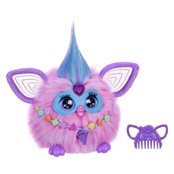Peluche Furby Cotton Candy con 15 Accesorios