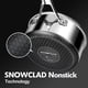 thumbnail image 4 of Juego de sartenes antiadherentes Snowclad Enhanced de acero inoxidable, 4 of 6
