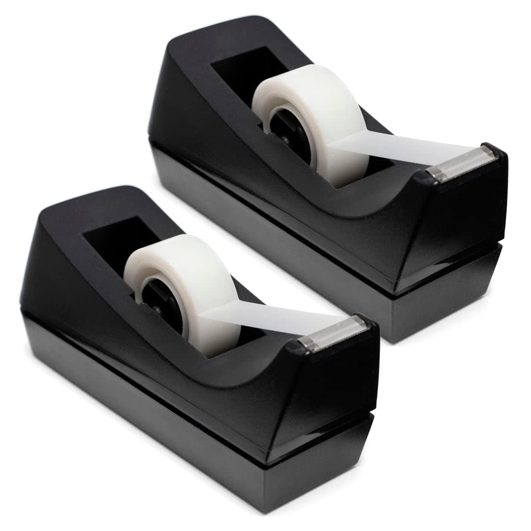 Dispensador De Cinta Adhesiva De Escritorio Manaloom Con Base Antideslizante, Paquete De 2