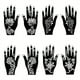 thumbnail image 2 of Tattoo Stencil Women Normal Size Temporary Tattoo Templates Body Art Designs Self-Adhesive Reusable Hand Tattoo Stencils Stickers Flower For Adults Women Left And Right Hands Kit Body Paint DIY, 2 of 3