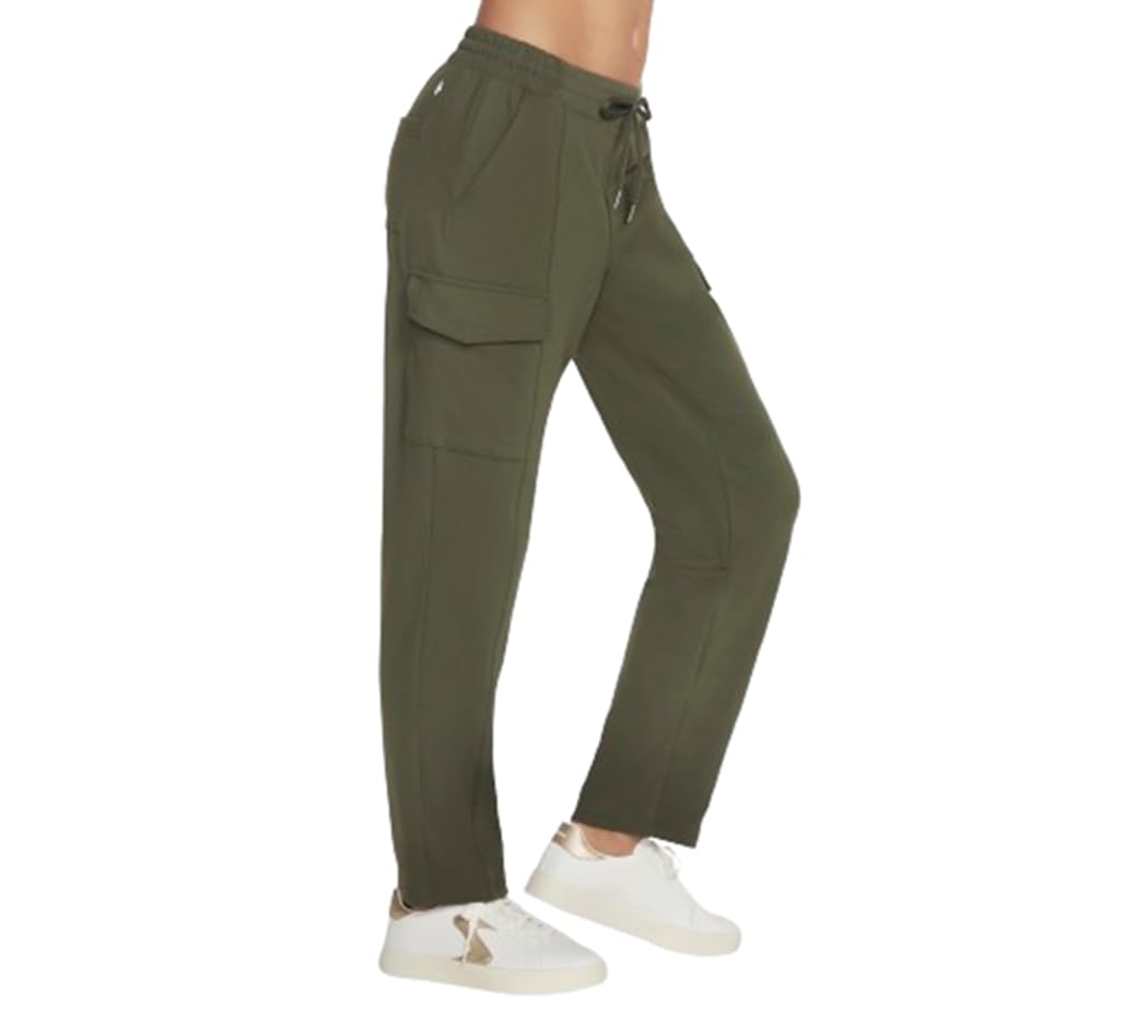 Pantalón Cargo Skechers Go Walk Para Mujer, Nailon Y Elastano Deep Depths