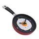 thumbnail image 2 of Reloj De Pared Colgante De Diseño De Sartén Para Decoración De Habitación De Hogar De Arte Novedoso Rojo, 2 of 2