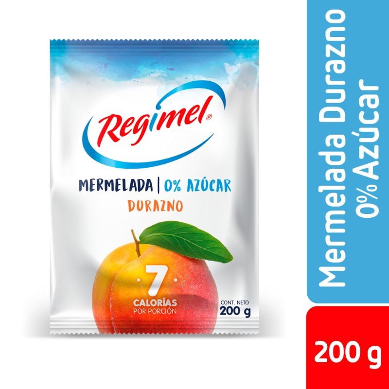 Mermelada Durazno Sin Azúcar 200 g Regimel