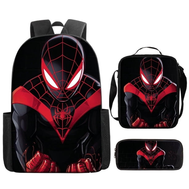 3pcs/set Kids Spiderman School Bags For Boys Girls 16inch Marvel Superhero Backpack Children Primary Book Bag Schoolbag