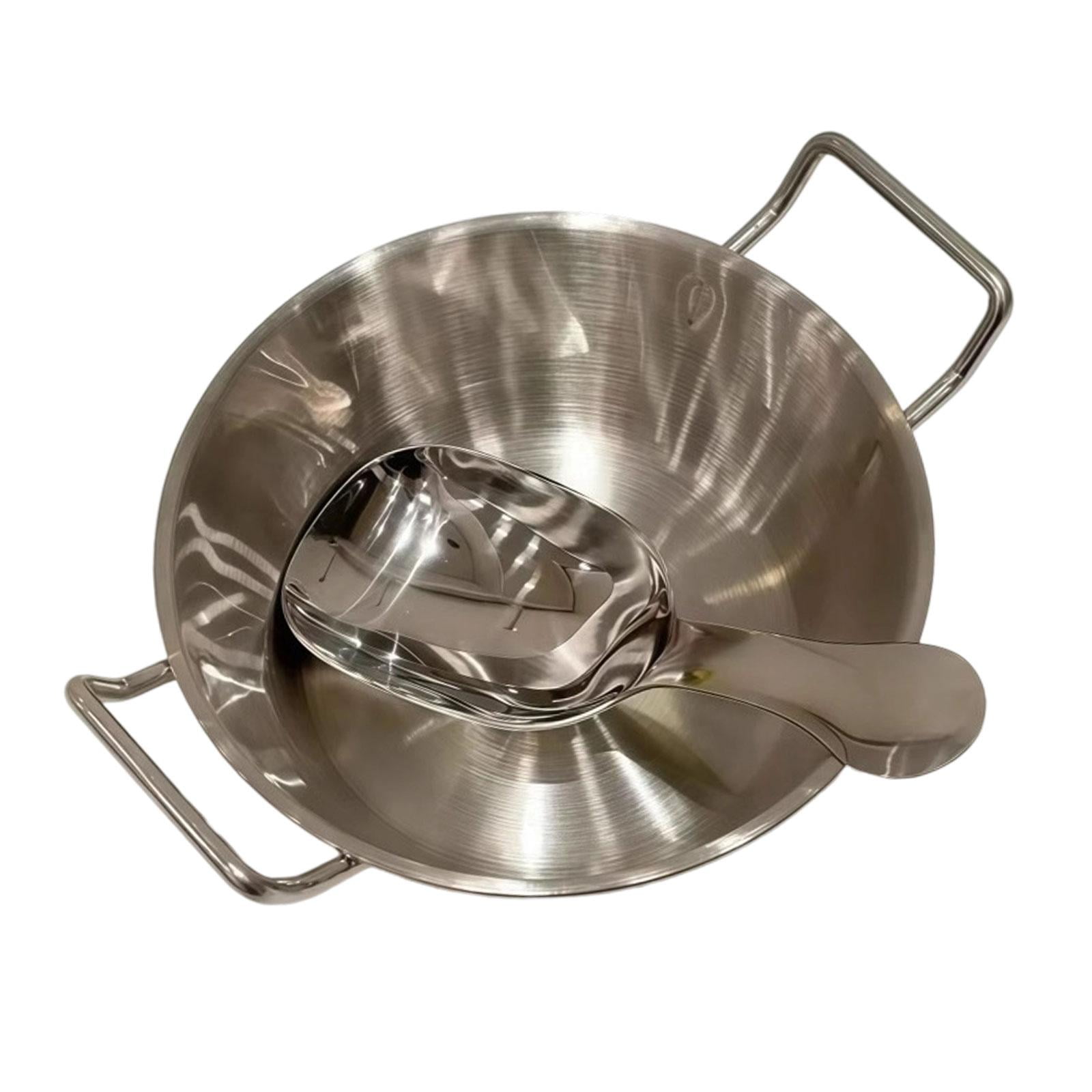 Magideal - Juego De Cubiertos De Acero Inoxidable Con Cuchara, Tazón Para Cereales, Vajilla De Doble Asa, Utensilios De Cocina Para Restaurantes, Ensalada, Sopa,