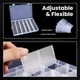 thumbnail image 3 of Caja De Almacenamiento Paquete De 8 Unidades 36 Rejillas De Plástico Transparente Con Etiq, 3 of 6