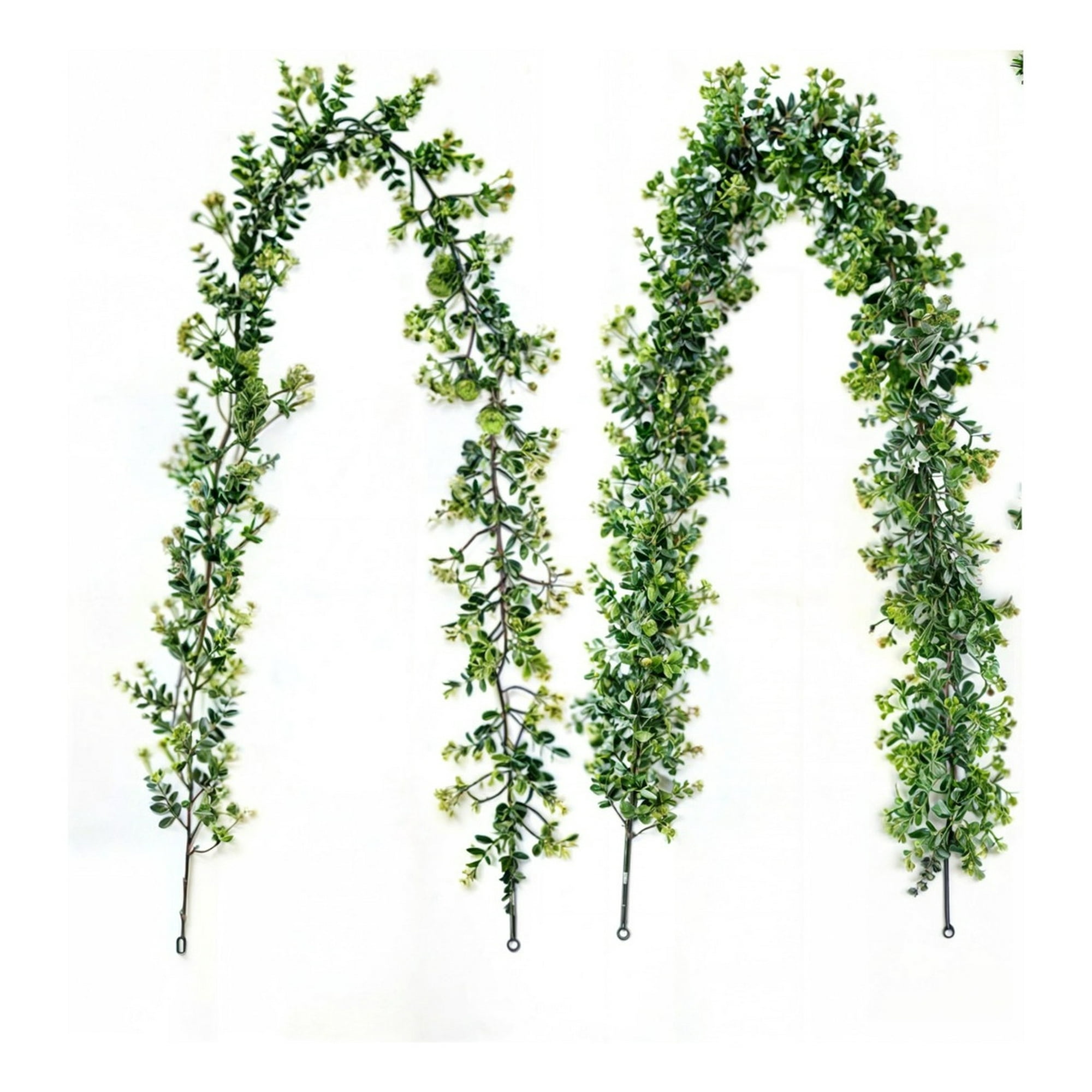 Genérico - Set De 2 Plantas Artificiales Guirnaldas Eucalipto Hoja Jhn