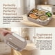 thumbnail image 4 of REGALWOVEN Caja Bento para Adultos, Contenedor de Preparación de Comidas a Prueba de Fugas de 5 Compartimentos con Tazón de Sopa para Trabajo y Viajes, Color Marrón Café, 4 of 6