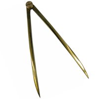 Magideal - Divisor De Cartas Náuticas Recto, Herramienta De División Marina De 17 Cm Y 20 Cm, Divisor Resistente, Herramienta De Dibujo De Óxido Para Arquitectos 200 Mm