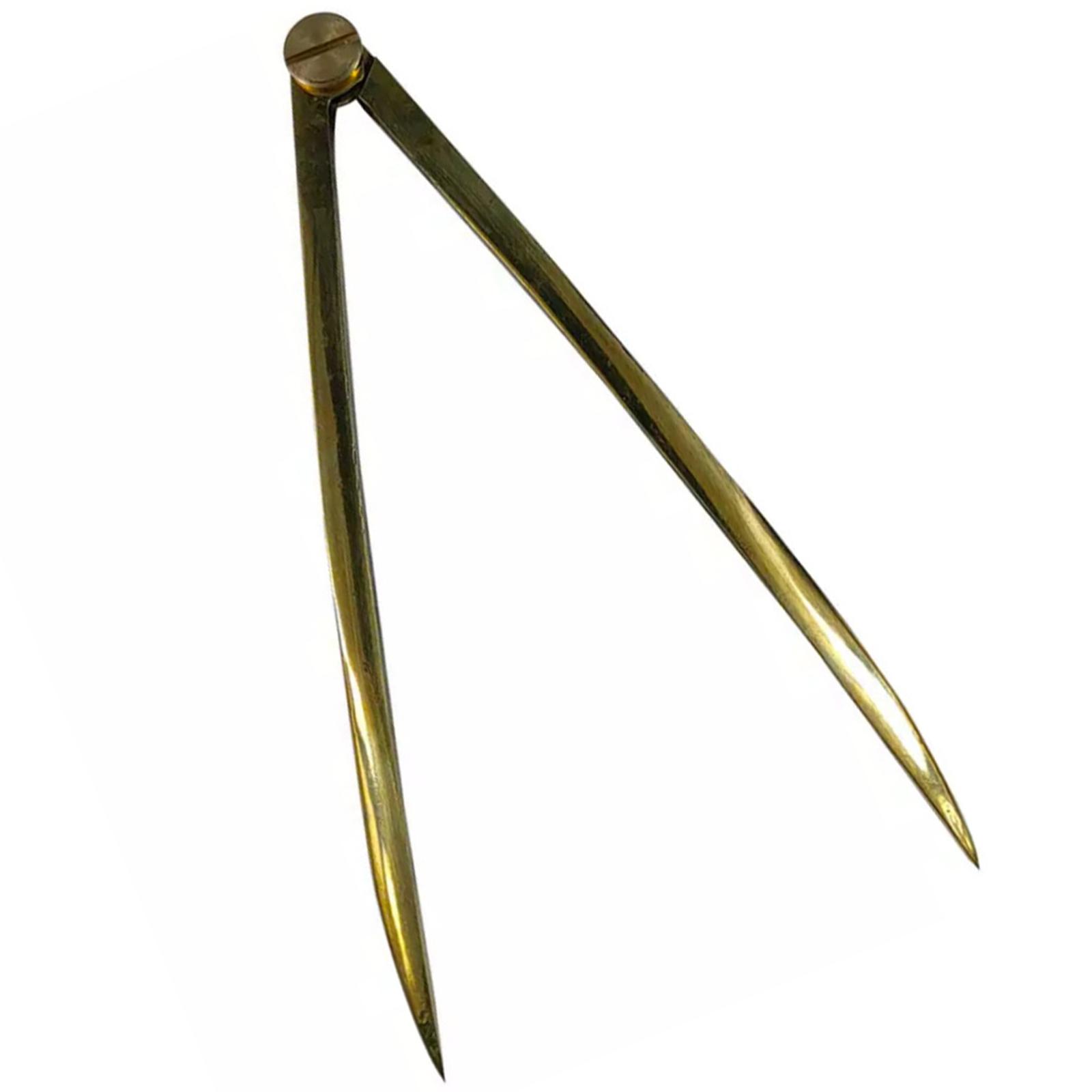 Magideal - Divisor De Cartas Náuticas Recto, Herramienta De División Marina De 17 Cm Y 20 Cm, Divisor Resistente, Herramienta De Dibujo De Óxido Para Arquitectos 200 Mm