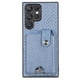 thumbnail image 1 of Funda Billetera Tejida para Samsung Galaxy S23 Ultra con Soporte y Tarjetero Azul, 1 of 4