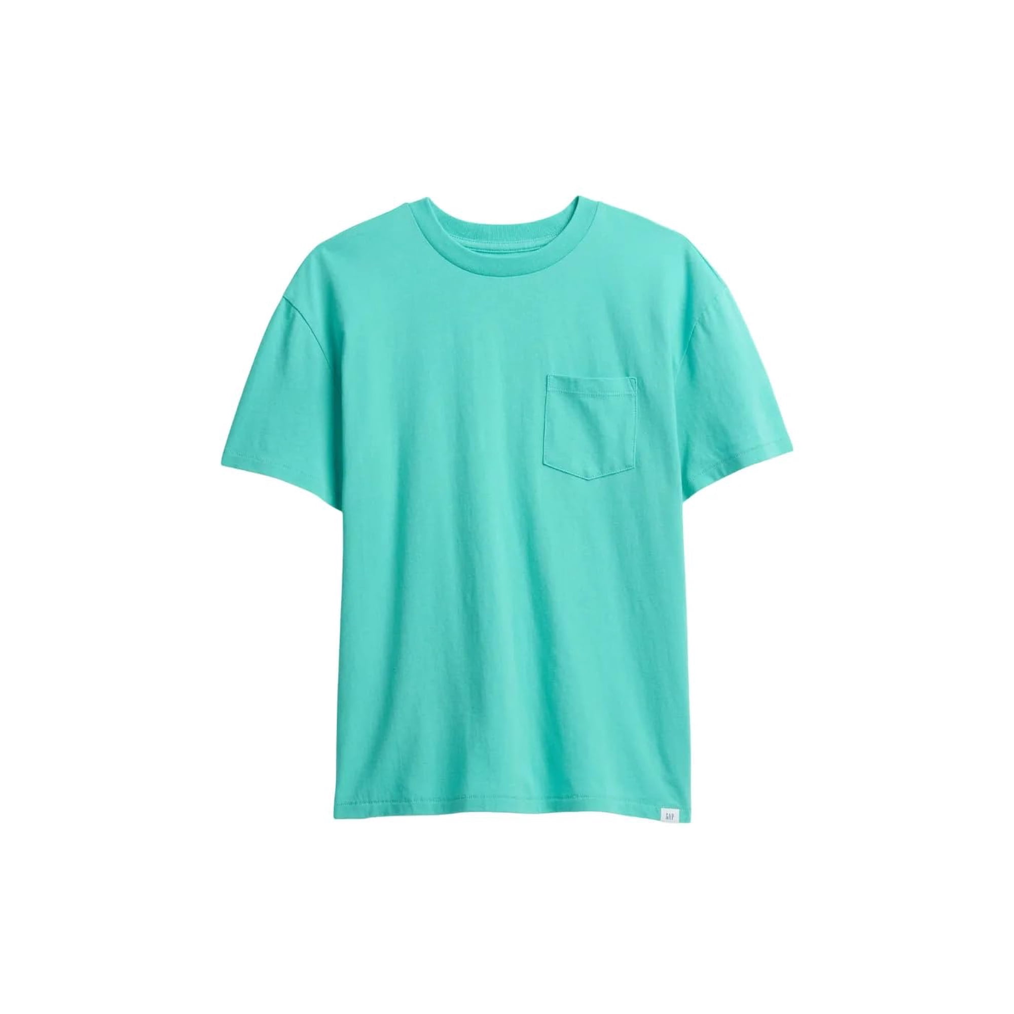 Camiseta Gap Para Niños Pocket Crew Water Garden, Verde, Talla L