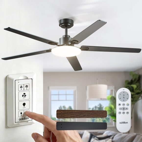 Ventilador de techo addlon 150 cm con luces y control remoto