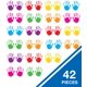 thumbnail image 2 of Recortes Carson Dellosa 14 cm 42 piezas Manos Coloridas, 2 of 7