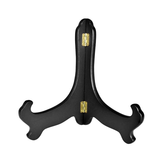Soporte para Placa, Marco de Fotos, Caballete, Soporte de Exhibición Decorativo, Soporte para Platos para Imágenes Artísticas, Tienda, Fiesta de Bodas Negro Grande