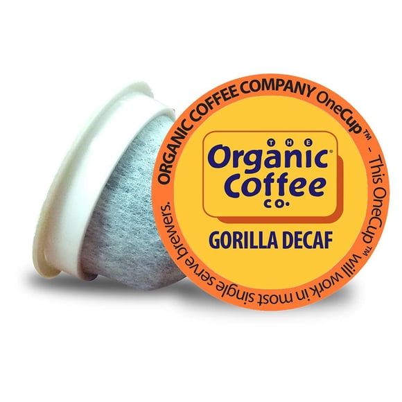 Cápsulas de café The Organic Coffee Co. Gorilla Decaf, 36 unidades