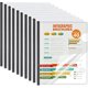 thumbnail image 1 of Fundas de informe SOLARRA 40 unidades transparentes 9x12 pulgadas, 1 of 8
