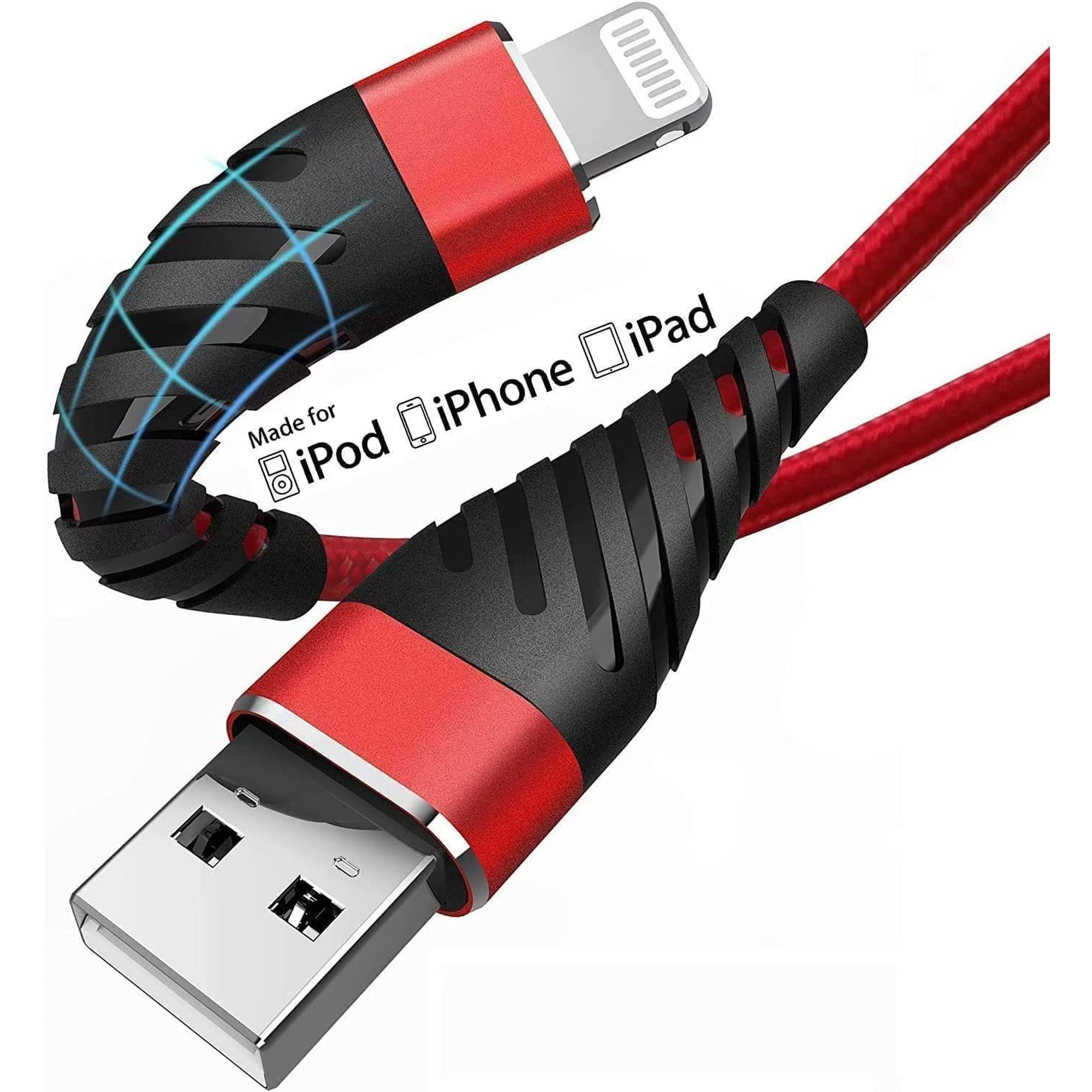 Cargador De Iphone Largo De 3 M Para Cable Lightning Cyvensmart (paquete De 2)