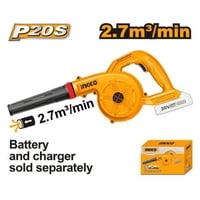 Soplador A Batería Inalámbrico 20V Ingco Cabli20028 (S/Bat)