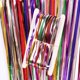 thumbnail image 4 of Xiao Hua Juego de 3 Piezas de Cortinas con Borlas de Lámina Arcoíris, Cortinas de Alambre Metálico Tie-dye, Fondo para Fotos, Adecuadas para Cumpleaños con Temática Festiva, Boda, Decoración de, 4 of 4