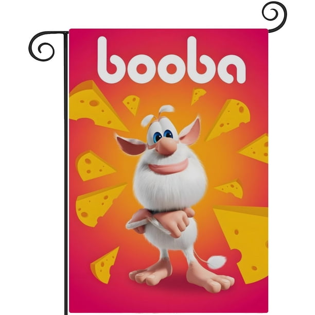 Booba-bandera de jardín temática. Regalo perfecto para fans, amigos y familiares, ideal para actividades al aire libre y decoración de fiestas.28CM*45CM
