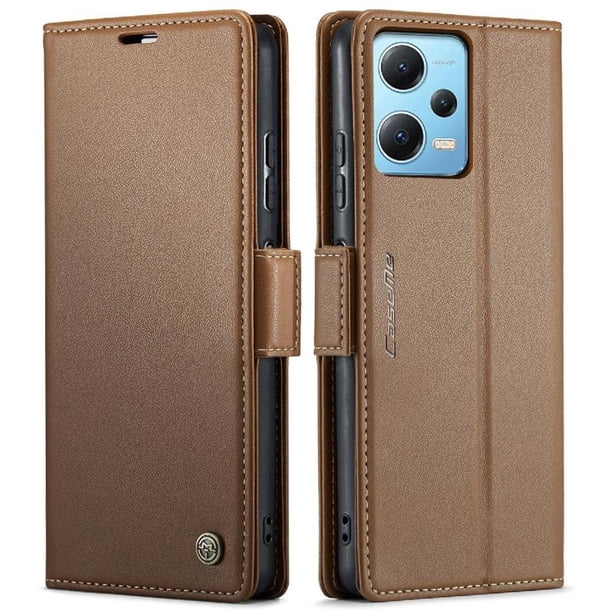 CaseMe tipo cartera Xiaomi POCO X5 5G con cierre magnético, RFID, tarjetero, soporte, carga inalámbrica