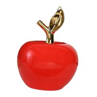 Magideal - Apanzada Escura De La Estata De La Estata Continuta Colección Colección, Ornamento De Descublia, Figura De Manzanas De Cerámica Para La Estantería Del Rojo