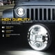 thumbnail image 5 of Faros delanteros redondos LED de 7" Xprite con anillo halo, negros, 5 of 7