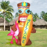 Decoración Led Shappy Tiki Hinchable Flamenco 150 Cm