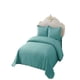 thumbnail image 1 of Quilt Cubrecama De Verano King Con Pompon Color Turquesa, 1 of 4