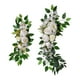 thumbnail image 1 of 2x Decoración De Arco De Flores Artificiales Colgantes Decorativas Para Fondo De Boda Blanco, 1 of 5