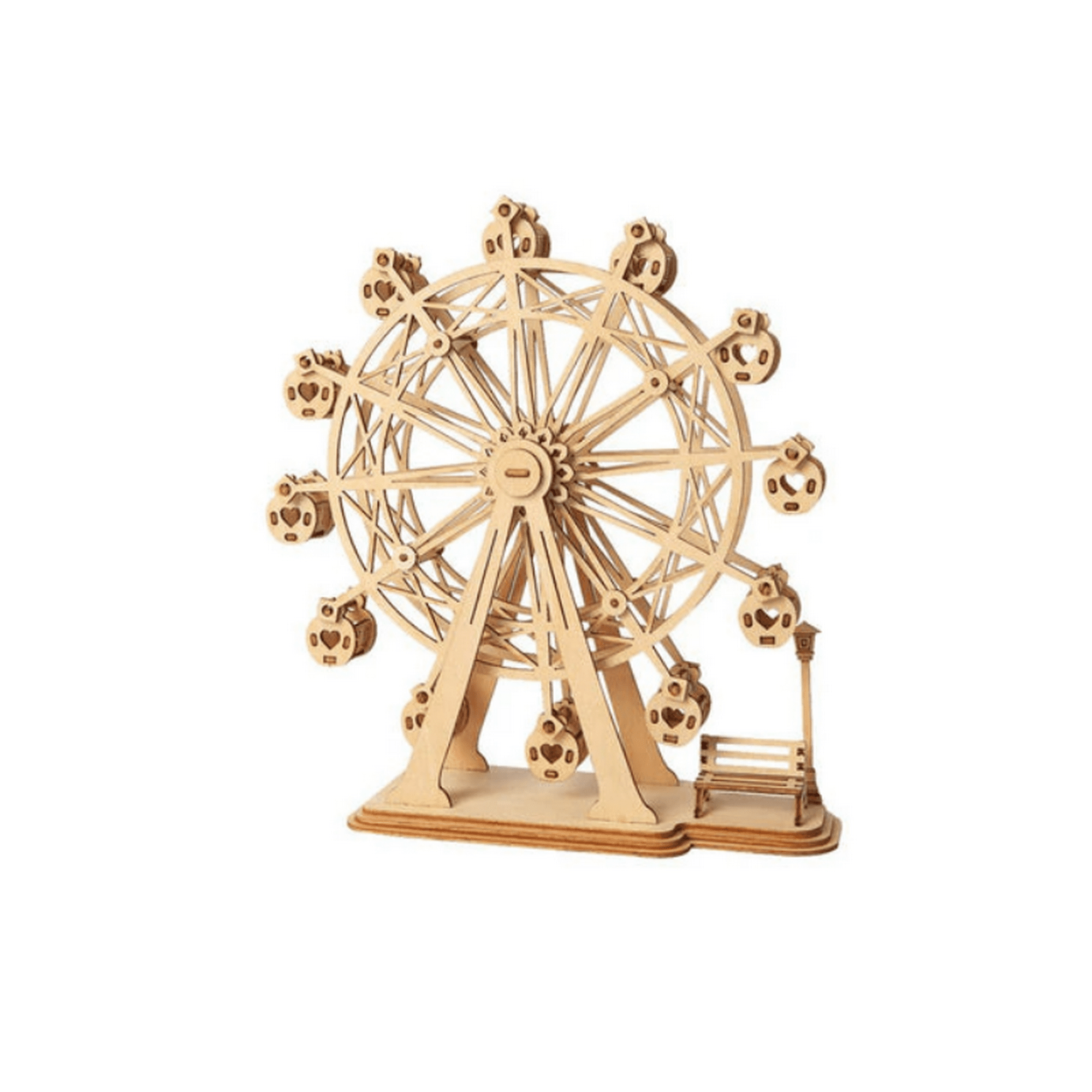Genérico - Ferris Wheel - Rompecabezas 3d - Maqueta De Madera Rolife