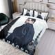thumbnail image 3 of El Aficionado Conjunto de sábanas temático, trío de piezas, cómodo y amigable con la piel, diseño único, regalo de decoración para el hogar para familiares, amigos y fans,135cm *200cm, 3 of 6