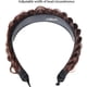 thumbnail image 3 of Diadema trenzada ancha de aro, accesorios de moda Cacampanao, banda elástica antideslizante para mujeres y niñas (marrón oscuro), 3 of 7