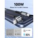 thumbnail image 2 of Cable USB‑C JSAUX 100 W 3 m (1 unidad), 2 of 8