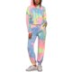 thumbnail image 2 of INSPIRE CHIC Conjunto de Chándal de Dos Piezas para Mujer con Sudadera con Capucha y Cordón, Sudadera de Tie Dye, Conjunto de Jogging L Amarillo Azul, 2 of 6