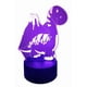 thumbnail image 2 of Lampara Ilusion 3d Dino Volcán De 7 Colores Base Touch, 2 of 7