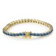 thumbnail image 2 of Pulseras de Tenis de Moissanita Azul Real de 3 Mm Corte Redondo Color D Claridad VVS1 Diamante Pulseras de Tenis Pulseras de Plata Esterlina S925 para Mujer (6-9 Pulgadas), 2 of 6