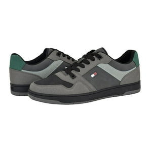 Zapatilla Tommy Hilfiger Trane Para Hombre Gris Oscuro/Negro Talla 8.5