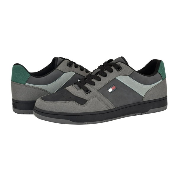 Zapatilla Tommy Hilfiger Trane para hombre gris oscuro/negro talla 9.5