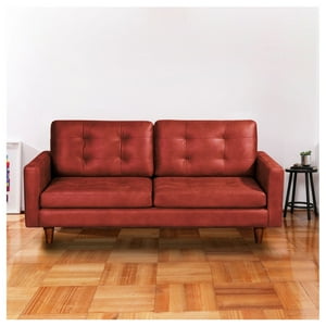 Latam Home - Sofa Napoles 3 C Cuero Kentucky Rojo