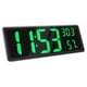 thumbnail image 3 of Reloj De Pared Digital LED Grande Con Temperatura Interior Verde, 3 of 3