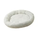 thumbnail image 1 of Cama redonda de felpa suave para mascotas, cama para perros y gatos, cómoda repetición acogedora para otoño e invierno, caseta para dormir para gatos , Blanco, 1 of 5