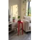 thumbnail image 4 of Mesa Lateral Auxiliar Velador Madera Natural 60x30cm Rojo modelo Olivia, 4 of 6