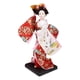 thumbnail image 4 of Muñeca Geisha Japonesa Estatua Étnica Adorno Asiático Figura Artesanía con Rostro Delicado Y Traje Típico Adecuada para Decoración Del Hogar Y Fans de Estilo D, 4 of 5