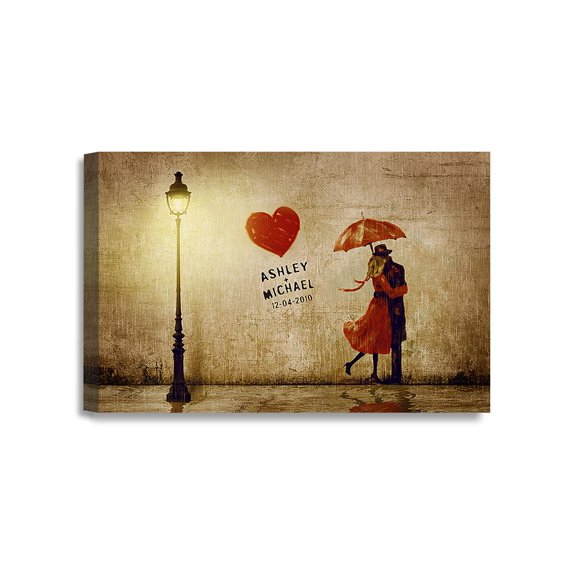 Lienzo IPIC Nuestro Primer Beso 61x41 cm Personalizado